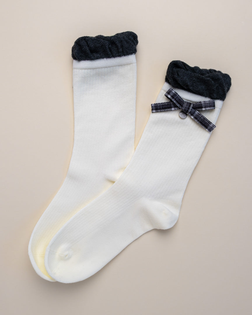 Chic Bow Women's Cotton Crew Socks