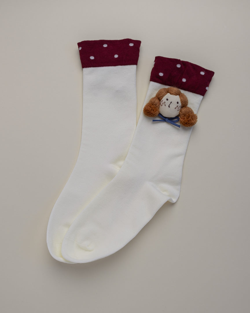 Doll Face Women's Cotton Crew Socks