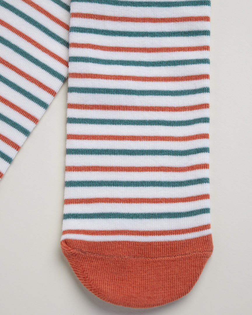 Kids' Striped Socks – Heel-Free Cotton Crew Socks