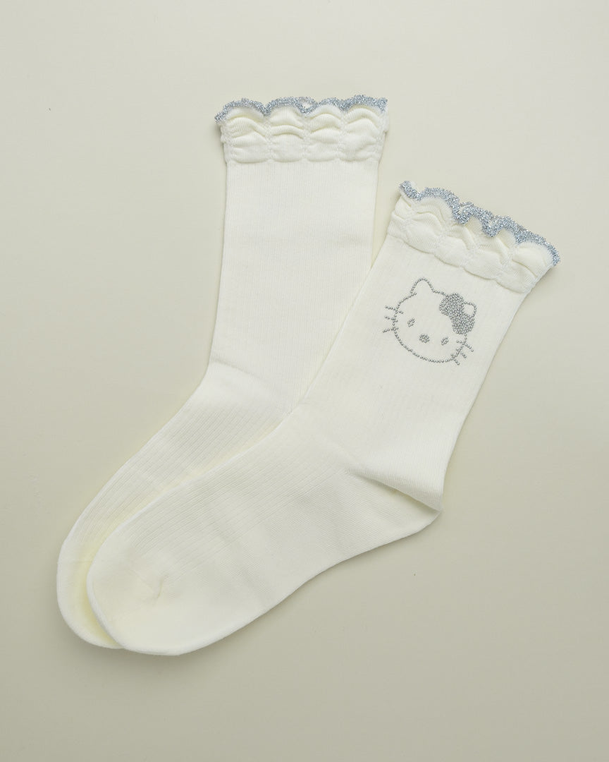 Cute Kitty Face – Women's Cotton Crew Socks