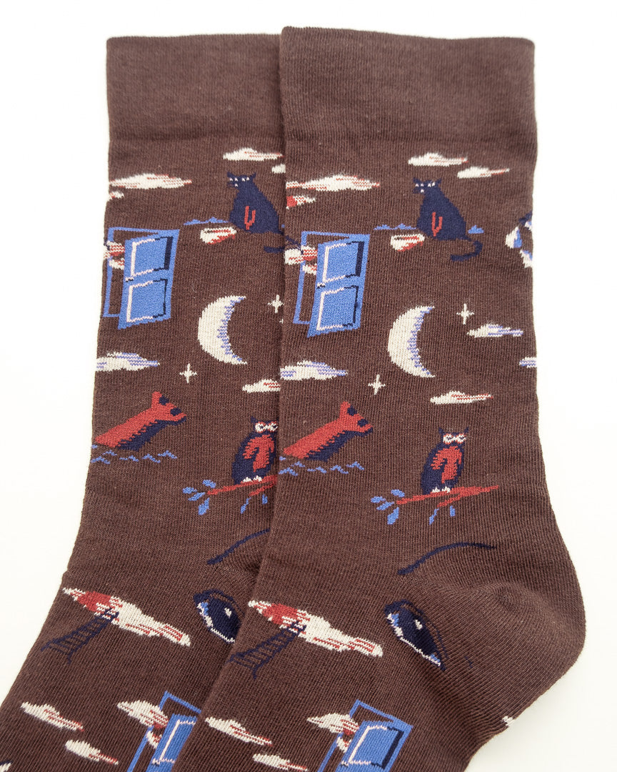 Midnight Window – Women's Crew Socks