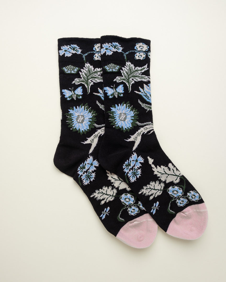 Midnight Garden – Women's Crew Socks