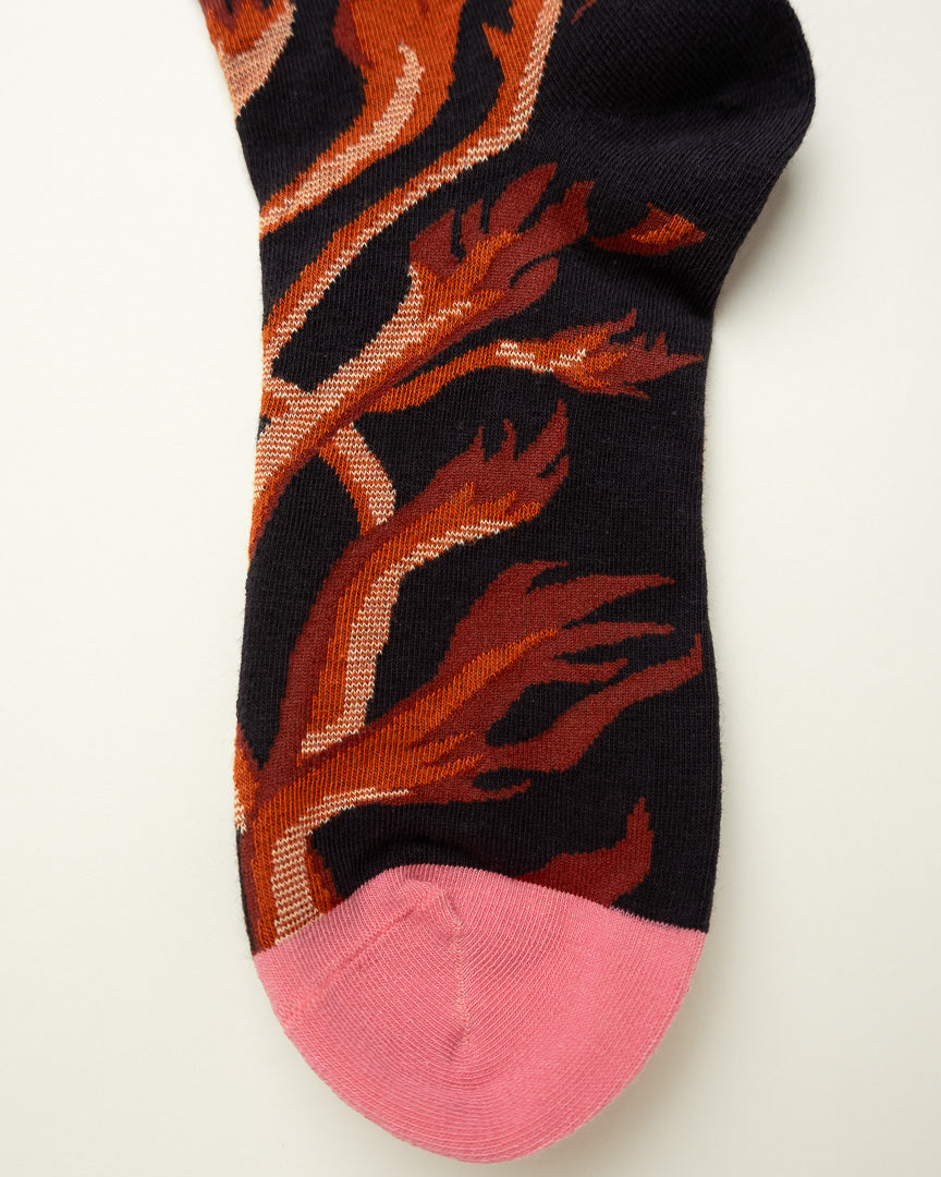 Flame Vine – Women's Crew Socks