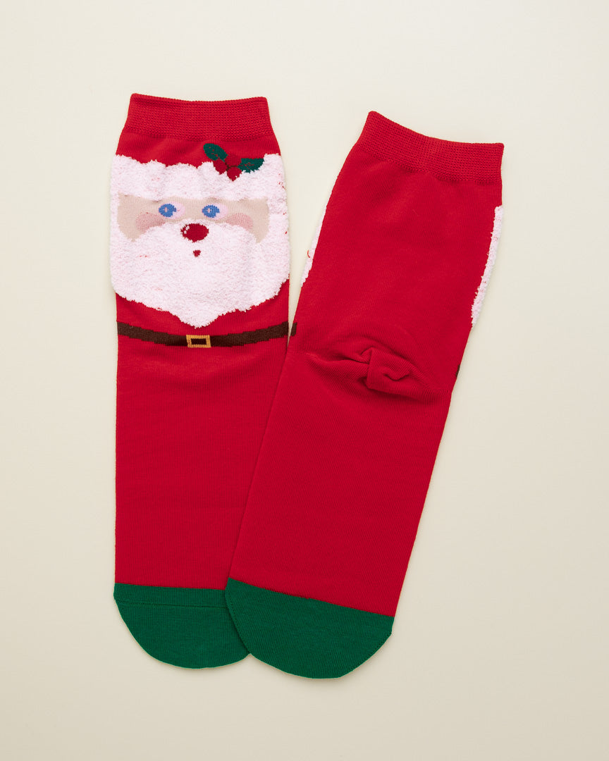 Classic Santa Claus Socks – Women's Crew Socks