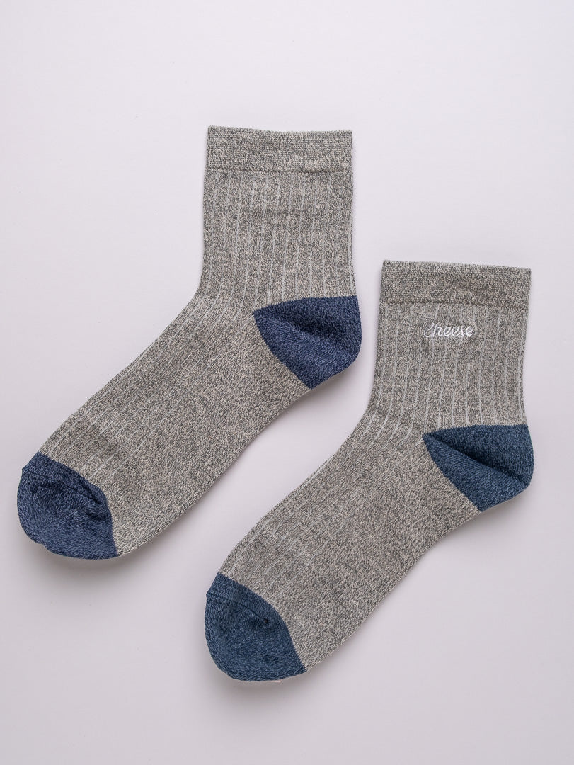 Cheese – Men's Cotton Crew Socks