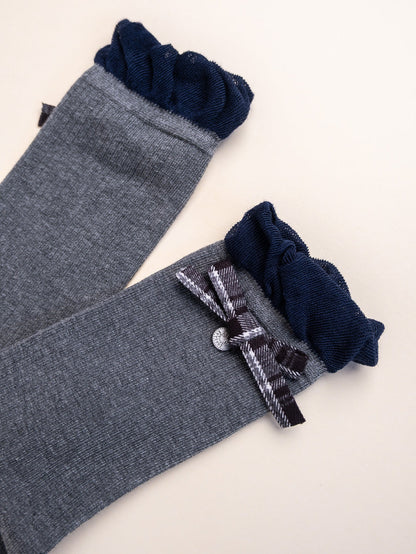 Chic Bow Women's Cotton Crew Socks