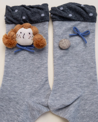 Doll Face Women's Cotton Crew Socks