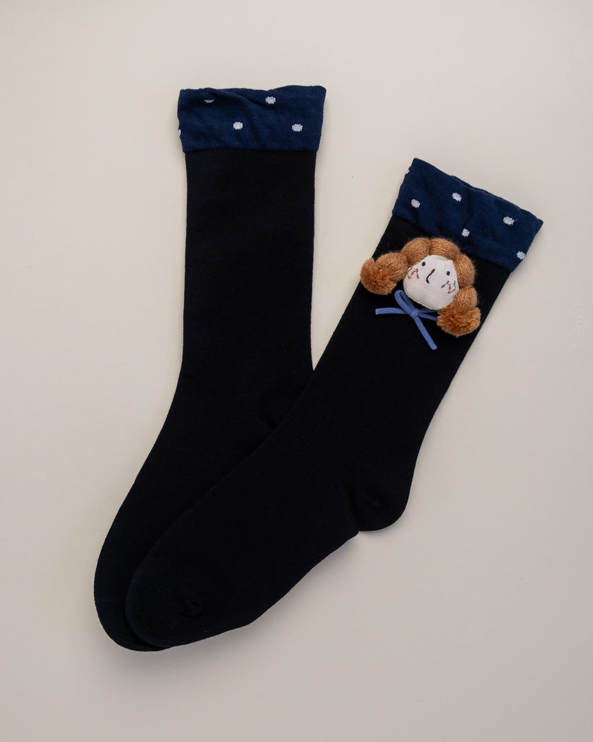 Doll Face Women's Cotton Crew Socks