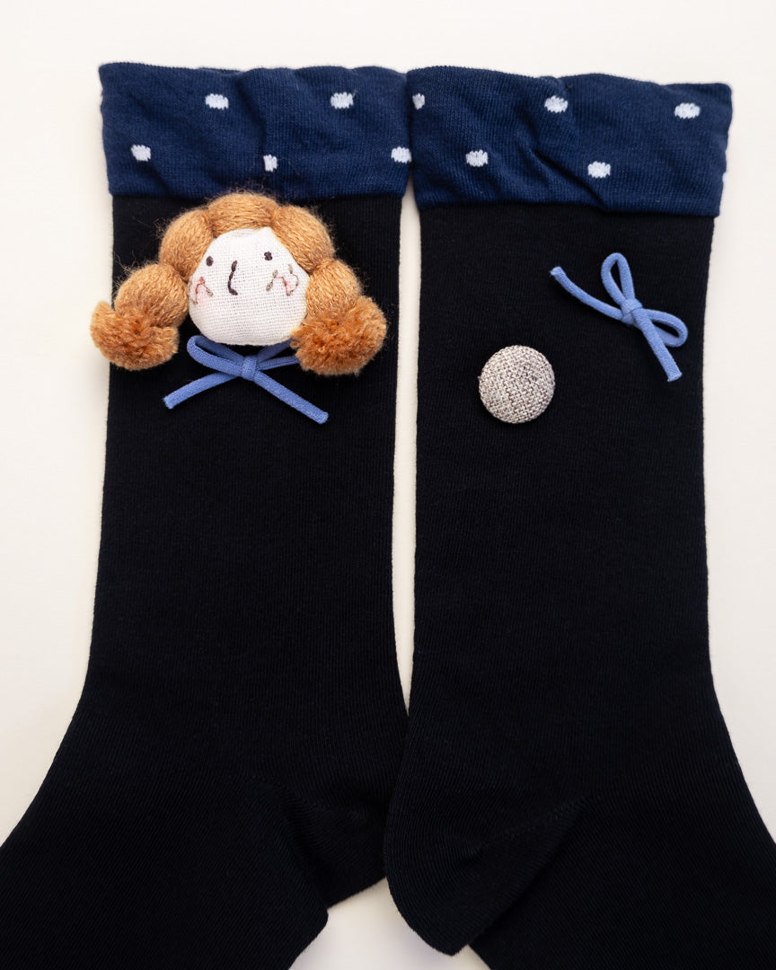 Doll Face Women's Cotton Crew Socks