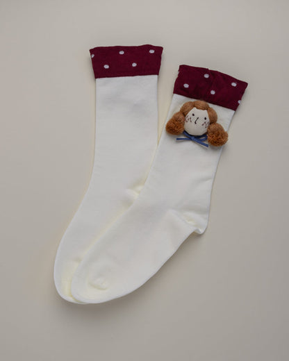 Doll Face Women's Cotton Crew Socks