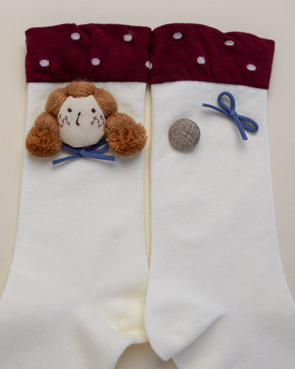 Doll Face Women's Cotton Crew Socks