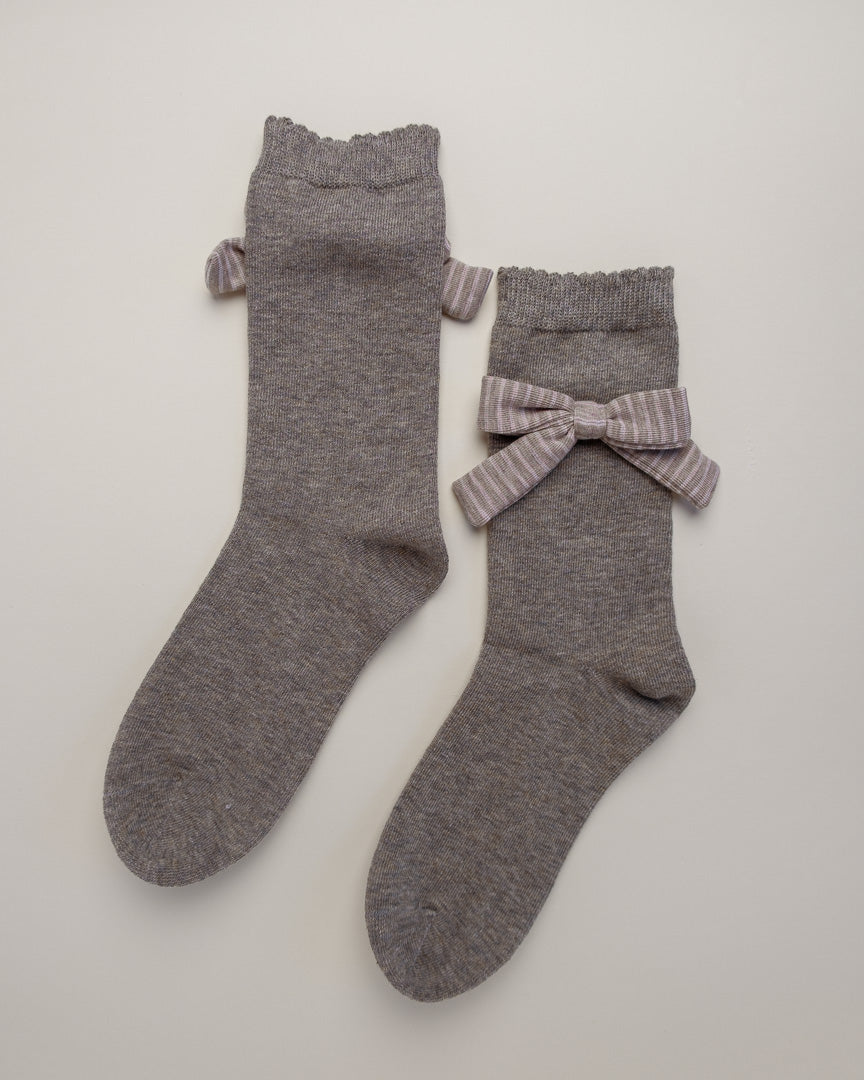 Grace Bow – Women's Cotton Crew Socks