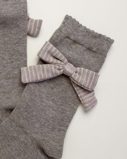 Grace Bow – Women's Cotton Crew Socks
