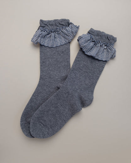 Ruffle Socks Women's Cotton Crew Socks