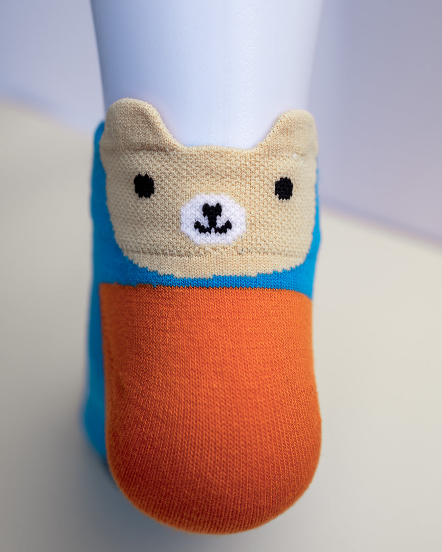 Polka Dot Bear – Cute Women's Ankle socks