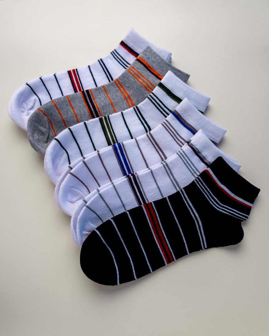 Classic Stripes – Men's Low Cut Socks