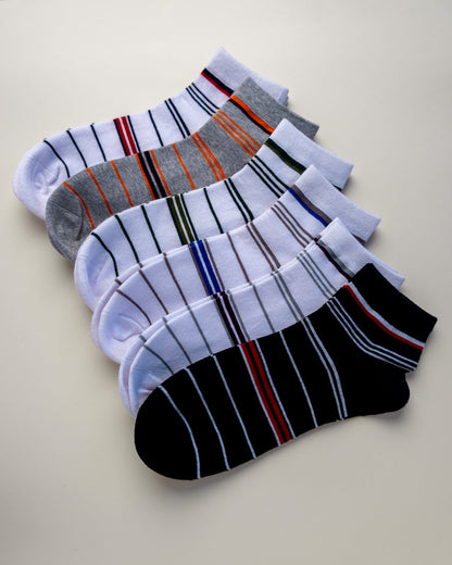 Classic Stripes – Men's Low Cut Socks
