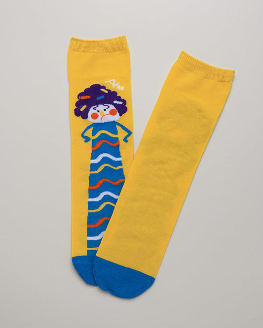 Kids' Cartoon Character Socks – Heel-Free Crew Style