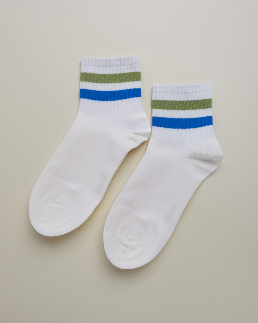 Striped Casual Sport Socks – Women's quarter socks