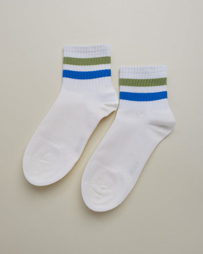 Striped Casual Sport Socks – Women's quarter socks