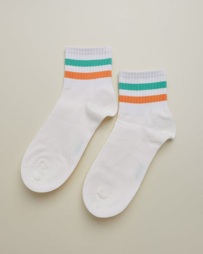 Striped Casual Sport Socks – Women's quarter socks
