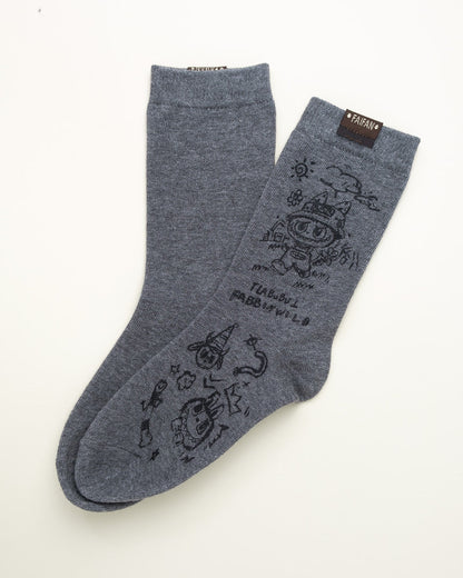 Labubu Graphic – Women's Crew Socks