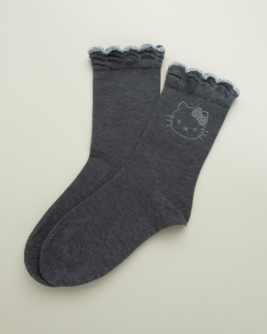 Cute Kitty Face – Women's Cotton Crew Socks