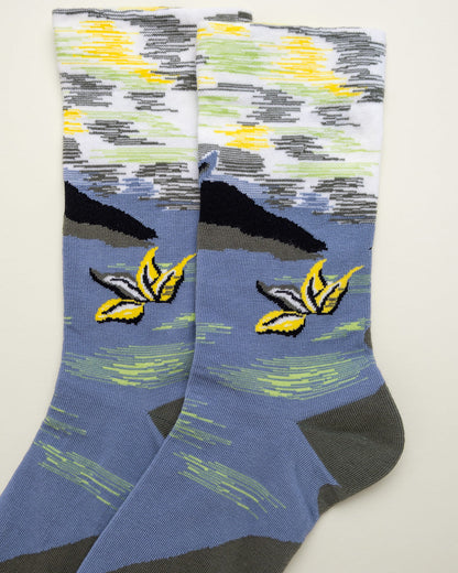 Whale's Horizon – Women's Crew Socks