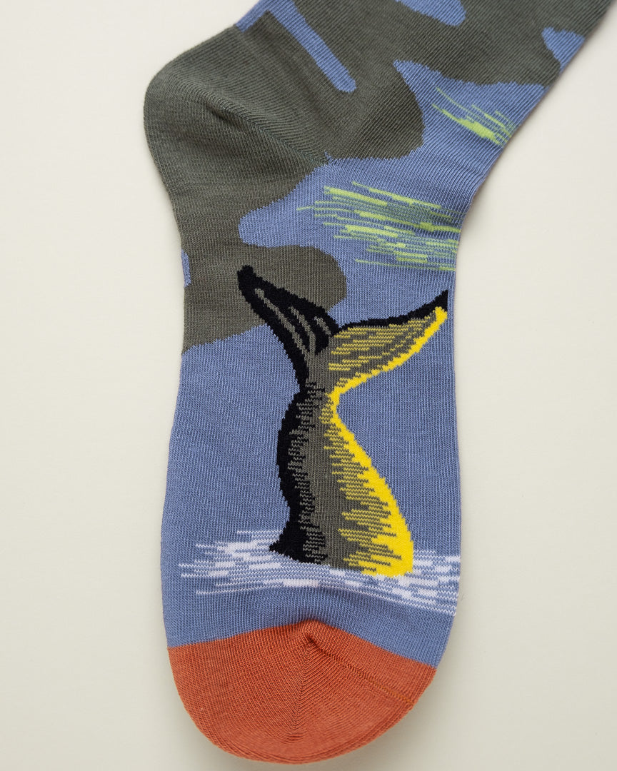 Whale's Horizon – Women's Crew Socks