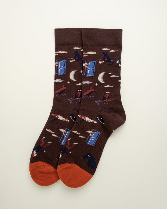 Midnight Window – Women's Crew Socks