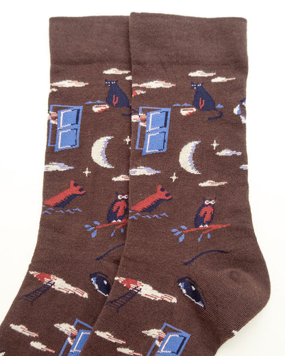Midnight Window – Women's Crew Socks