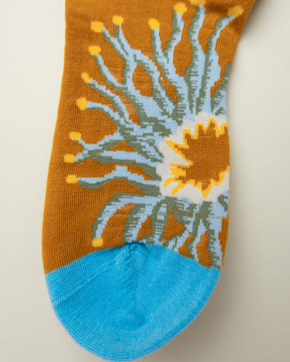 Golden Bloom – Women's Crew Socks