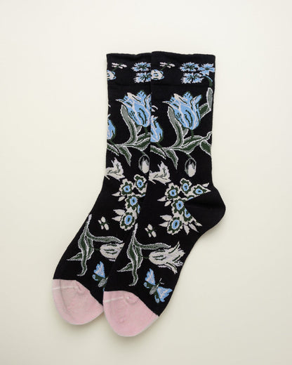 Midnight Garden – Women's Crew Socks