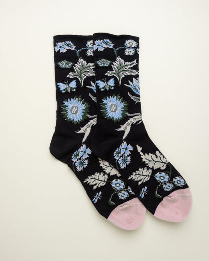 Midnight Garden – Women's Crew Socks