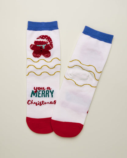 Christmas Bear Socks – Women's Crew Socks