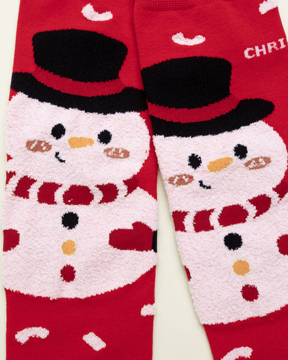 Snowman Christmas Socks – Women's Crew Socks
