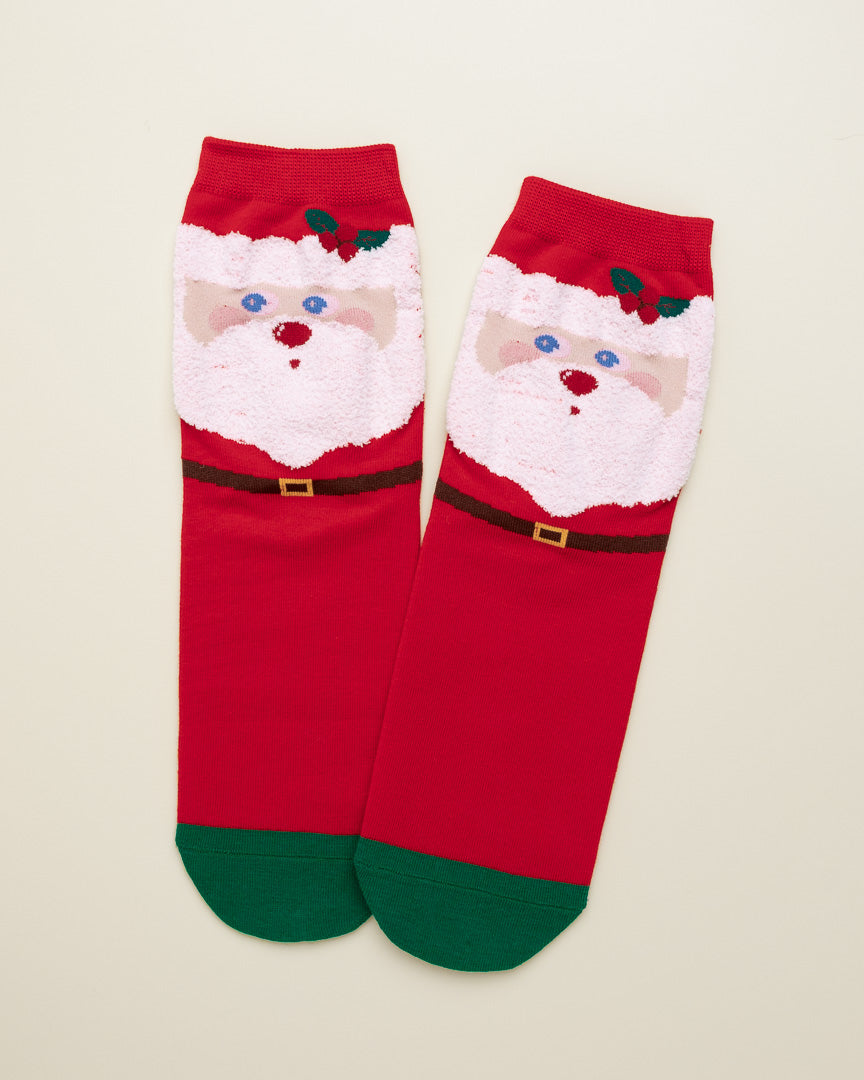 Classic Santa Claus Socks – Women's Crew Socks