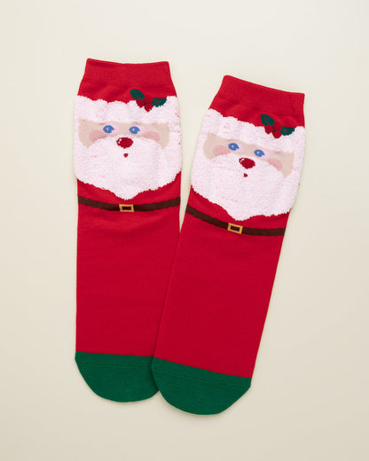 Classic Santa Claus Socks – Women's Crew Socks