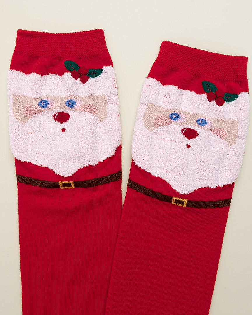 Classic Santa Claus Socks – Women's Crew Socks