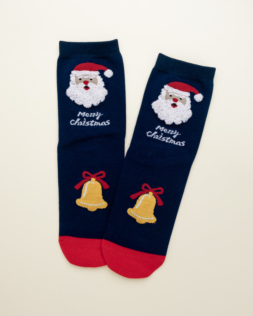 Santa Bells Christmas Socks – Women's Crew Socks