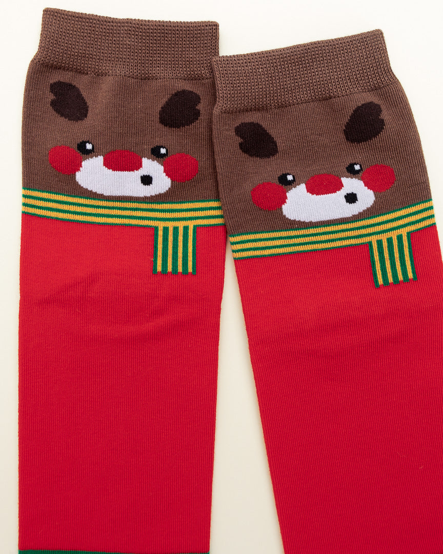 Rudolph's Scarf – Women's Crew Socks