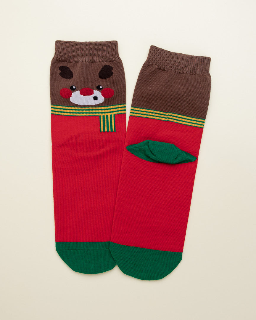 Rudolph's Scarf – Women's Crew Socks