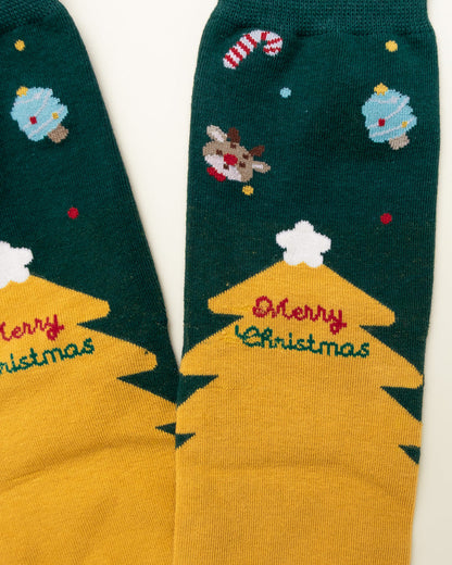 Merry Christmas Tree – Women's Crew Socks