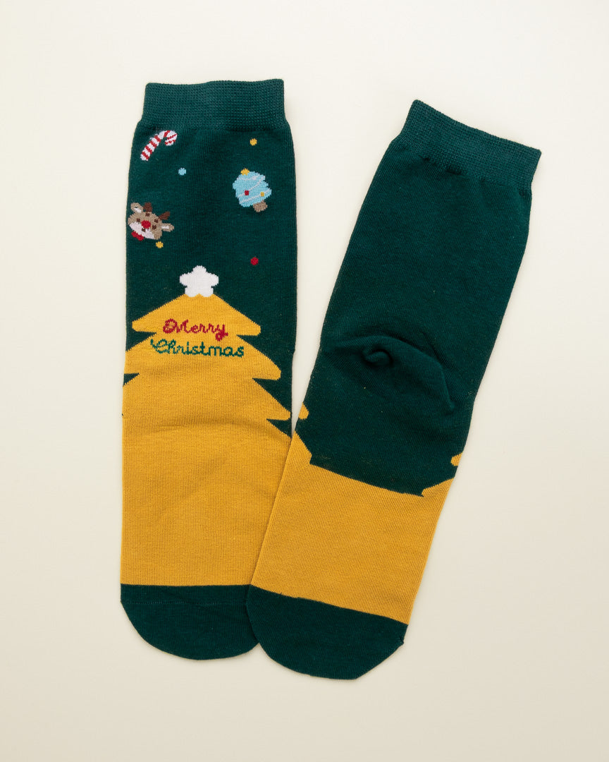 Merry Christmas Tree – Women's Crew Socks