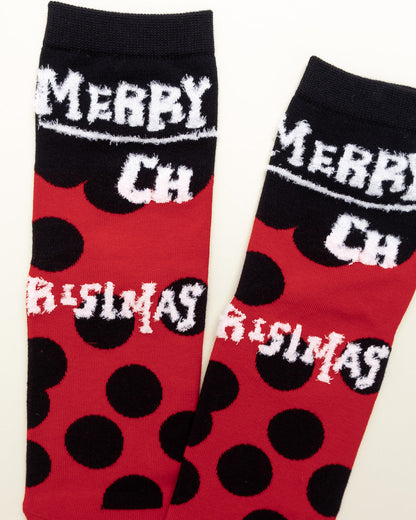 Bold Christmas Dots – Women's Crew Socks