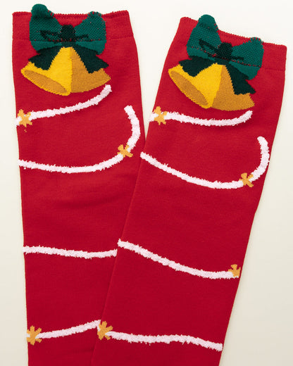 Jingle Bell Garland – Women's Crew Socks