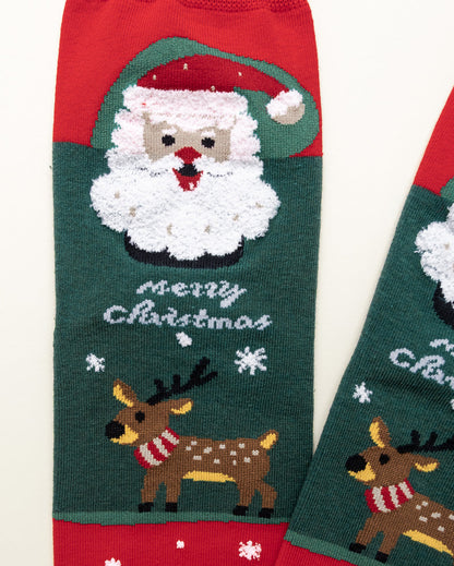 Santa & Reindeer Cheer – Women's Crew Socks