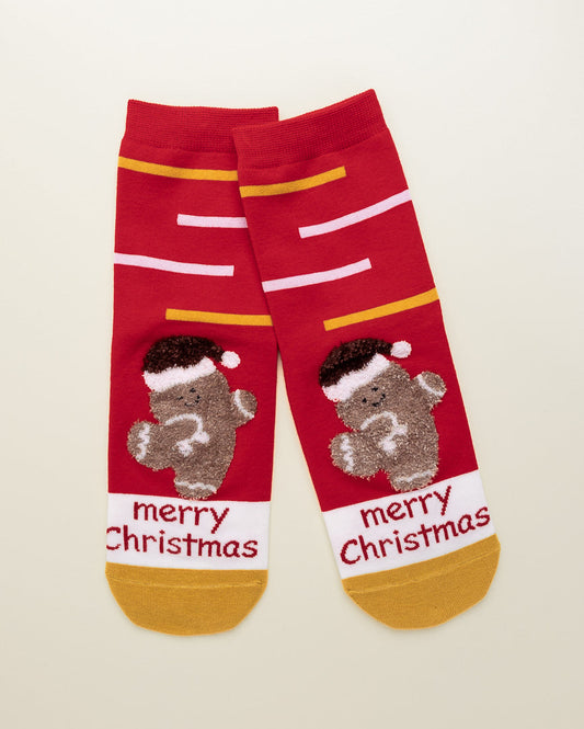 Festive Bear – Women's Crew Socks