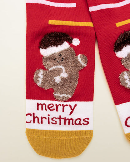 Festive Bear – Women's Crew Socks