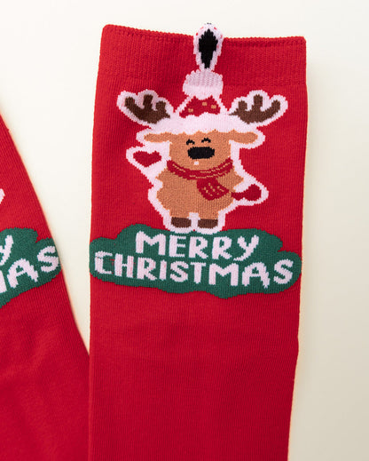 Jolly Reindeer – Women's Crew Socks